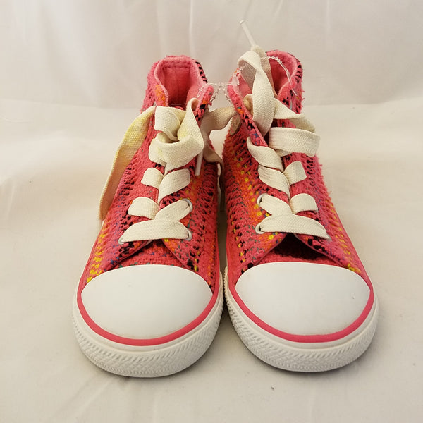 CONVERSE ALL STAR KNIT LOOK SIZE 9 HIGH TOP CHUCK TAYLORS STARS YOUTH