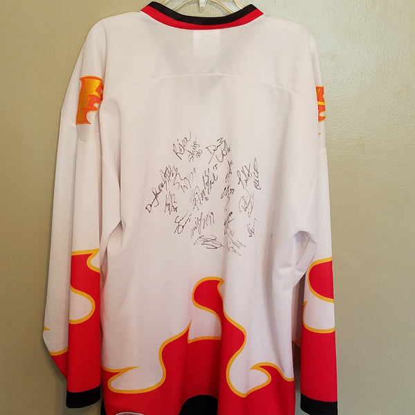 COLUMBIA INFERNO TEAM AUTOGRAPHED  HOCKEY JERSEY JERSEY SIZE 2XL  ADULT