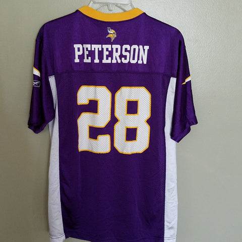 MINNESOTA VIKINGS ADRIAN PETERSON  FOOTBALL JERSEY SIZE XL 18-20 YOUTH