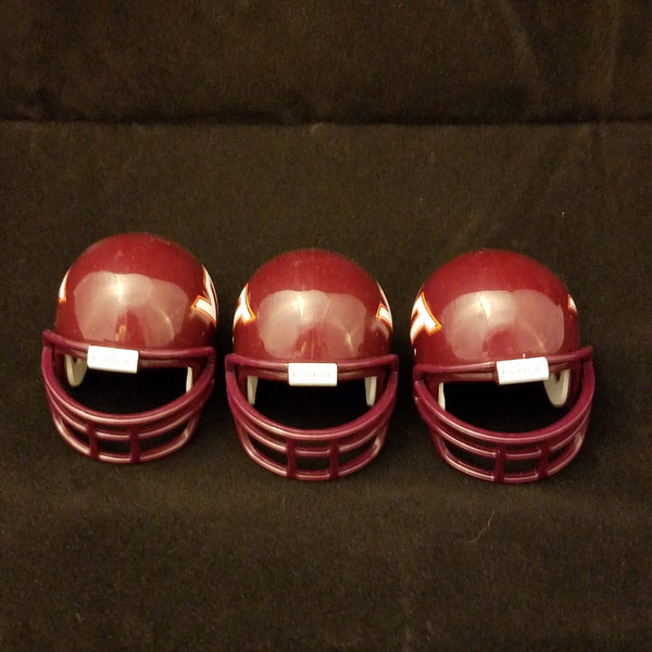 LOT OF 3 VIRGINIA TECH POCKET PROS TRADITIONAL POCKET PRO HELMETS