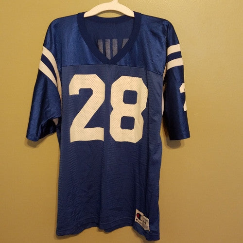 INDIANAPOLIS COLTS MARSHALL FAULK FOOTBALL JERSEY SIZE 44 ADULT CHAMPION