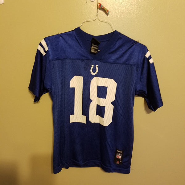 INDIANAPOLIS COLTS PEYTON MANNING FOOTBALL JERSEY SIZE L 14-16 YOUTH