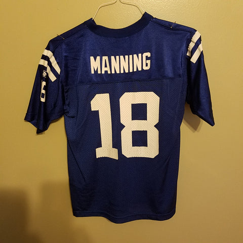 INDIANAPOLIS COLTS PEYTON MANNING FOOTBALL JERSEY SIZE L 14-16 YOUTH