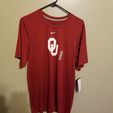 OKLAHOMA SOONERS NIKE DRI FIT PERFORMANCE SHIRT SIZE SMALL ADULT NWT