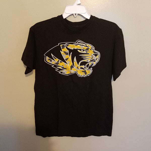 MISSOURI TIGERS CAMO STYLE T SHIRT SIZE MEDIUM ADULT