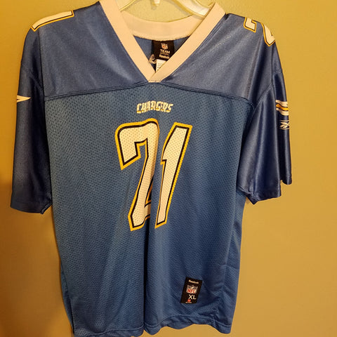 SAN DIEGO CHARGERS LADAINIAN TOMLINSON FOOTBALL JERSEY SIZE XL YOUTH