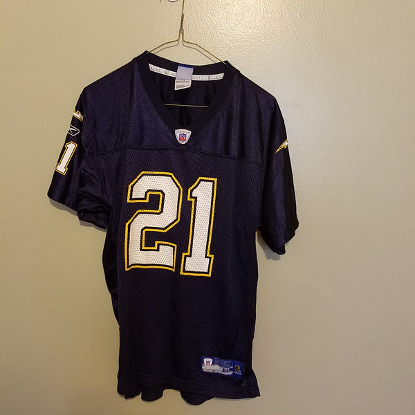 SAN DIEGO CHARGERS LADAINIAN TOMLINSON  FOOTBALL JERSEY SIZE XL #2 YOUTH DARK BLUE