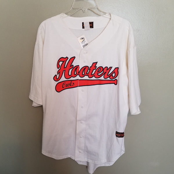 HOOTERS OWLS BASEBALL JERSEY SIZE XL ADULT NWT