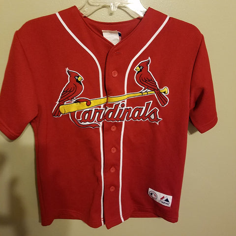 st louis cardinals albert puljols baseball jersey size med 10/12 YOUTH