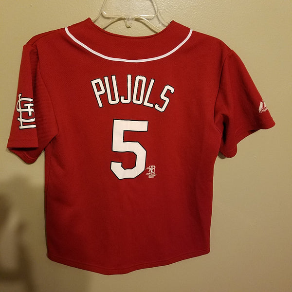 st louis cardinals albert puljols baseball jersey size med 10/12 YOUTH