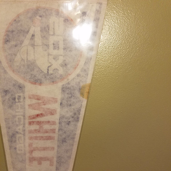 CHICAGO WHITE SOX VINTAGE MLB FELT PENNANT WITH HOLDER