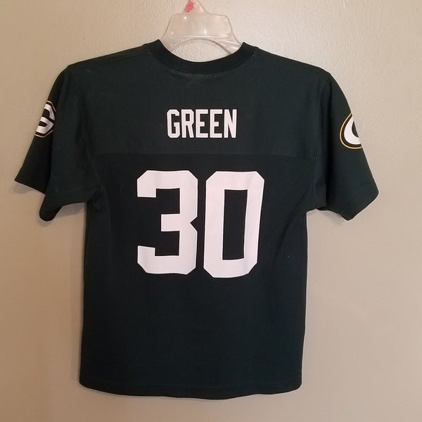 GREEN BAY PACKERS AHMAN GREEN FOOTBALL JERSEY SIZE LARGE  YOUTH