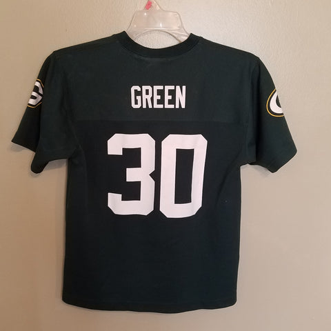 GREEN BAY PACKERS AHMAN GREEN FOOTBALL JERSEY SIZE LARGE  YOUTH