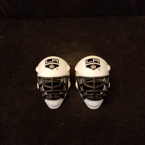 LOT OF 2 LOS ANGELES KINGS SIZED GOALIE MASK HELMETS FRANKLIN BULK