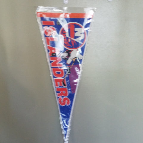 NEW YORK ISLANDERS VINTAGE MLB FELT PENNANT WITH HOLDER