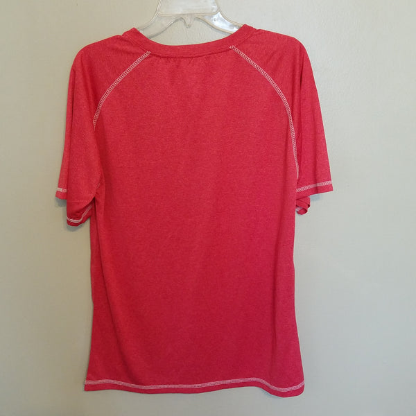 NEBRASKA HUSKERS RED PERFORMANCE SHIRT SIZE MEDIUM ADULT