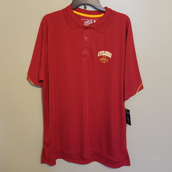 IOWA STATE CYCLONES NWT POLO STYLE SHIRT SIZE M, L, XL ADULT