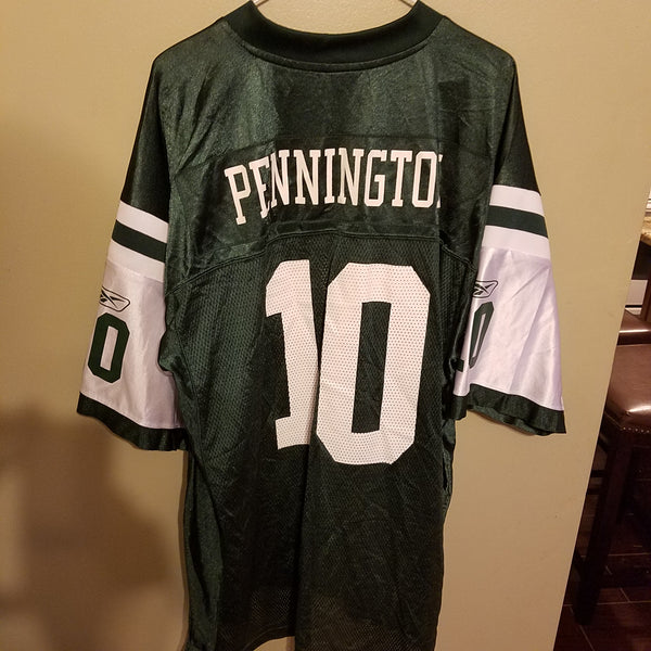 NEW YORK JETS CHAD PENNINGTON FOOTBALL JERSEY SIZE XL ADULT