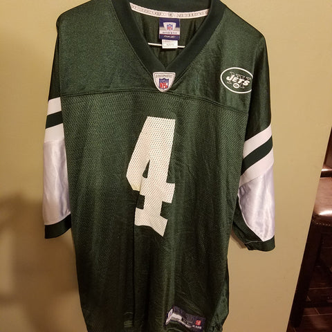 NEW YORK JETS BRETT FAVRE FOOTBALL JERSEY SIZE XL ADULT