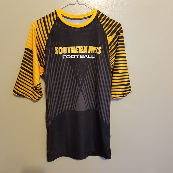 SOUTHERN MISS MISSISSIPPI GOLDEN EAGLES PERFORMANCE SHIRT SIZE LARGE ADULT