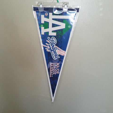 LOS ANGELES DODGERS MLB VINTAGE FELT PENNANT WITH HOLDER