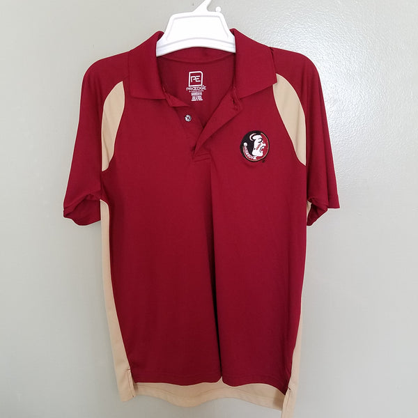 FLORIDA STATE SEMINOLES POLO SHIRT SIZE MEDIUM ADULT