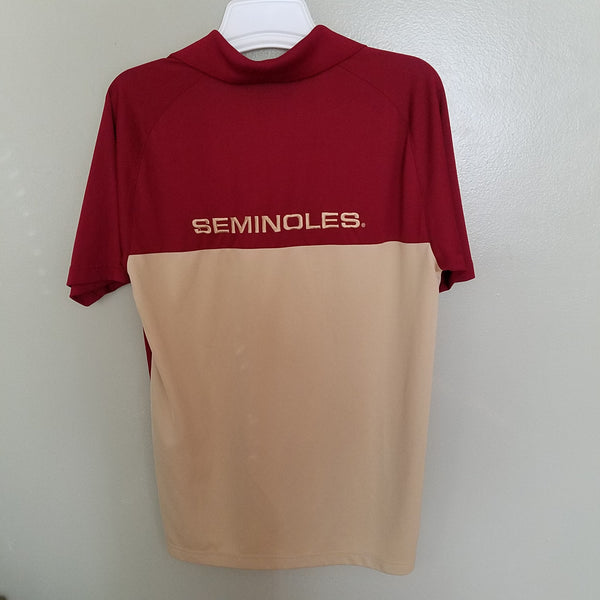 FLORIDA STATE SEMINOLES POLO SHIRT SIZE MEDIUM ADULT