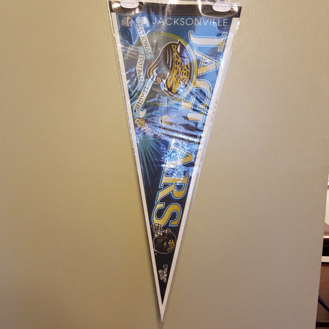 JACKSONVILLE JAGUARS NFL FELT PENNANT WITH HOLDER