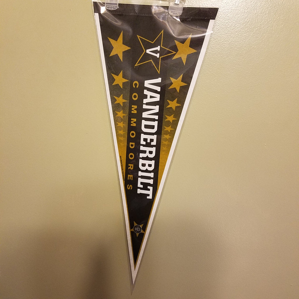VANDERBILT COMMODORES FELT PENNANT WITH HOLDER