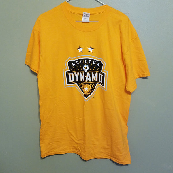 HOUSTON DYNAMO SOCCER T SHIRT SIZE LARGE ADULT