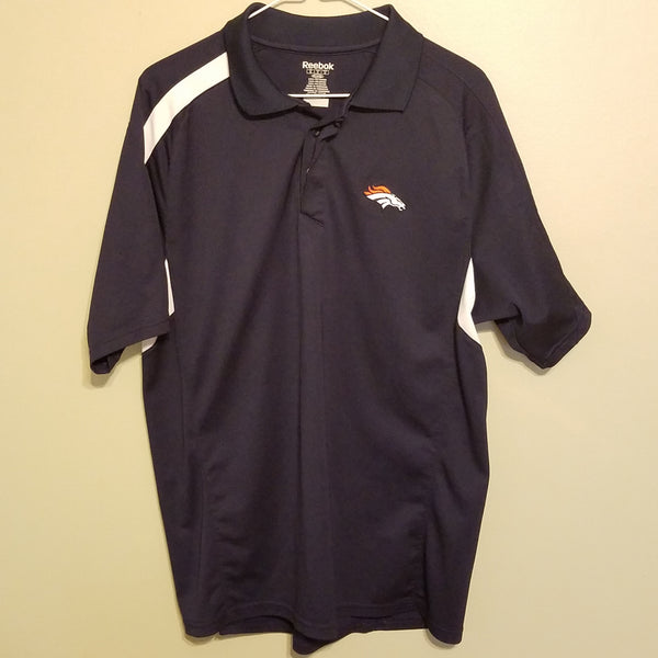 DENVER BRONCOS REEBOK POLO SHIRT SIZE MEDIUM ADULT