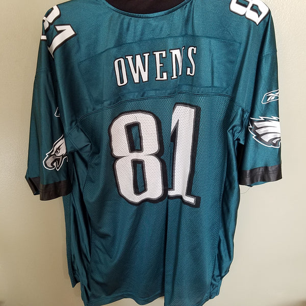 PHILADELPHIA EAGLES TERRELL OWENS FOOTBALL JERSEY SIZE XL ADULT