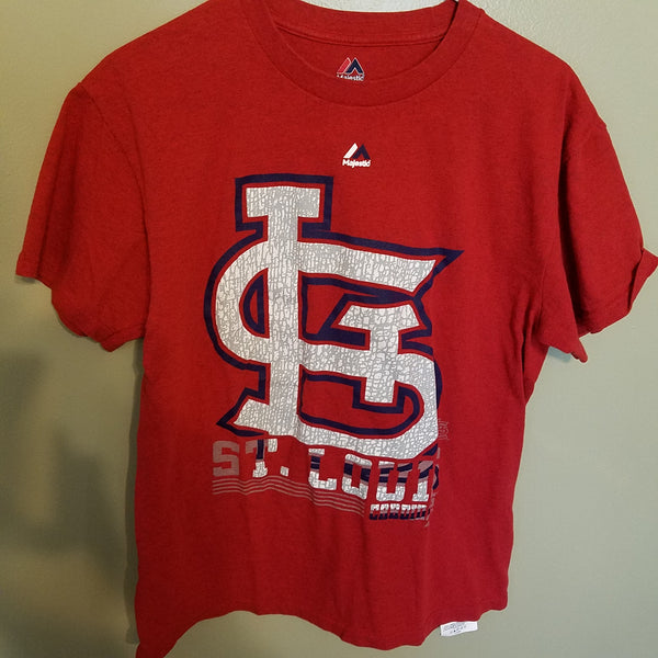 ST LOUIS CARDINALS BASEBALL LARGE LETTERS SHIRT SIZE MEDIUM ADULT