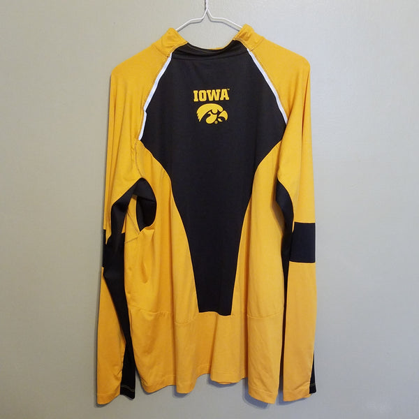 IOWA HAWKEYES LIGHTWEIGHT 1/4 ZIP SHIRT JACKET SIZE LARGE ADULT