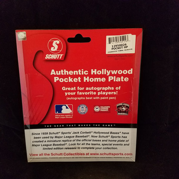NEW YORK YANKEES YANKEE STADIUM Authentic Hollywood Pocket Home Plate