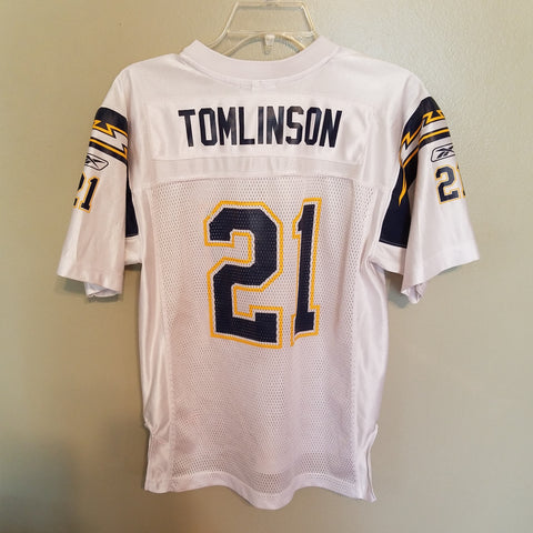 SAN DIEGO CHARGERS  LADAINIAN TOMLINSON FOOTBALL JERSEY SIZE L 14-16 YOUTH