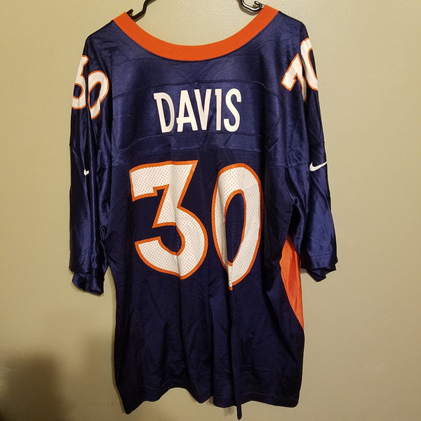 DENVER BRONCOS TERRELL DAVIS NIKE FOOTBALL JERSEY SIZE XL ADULT