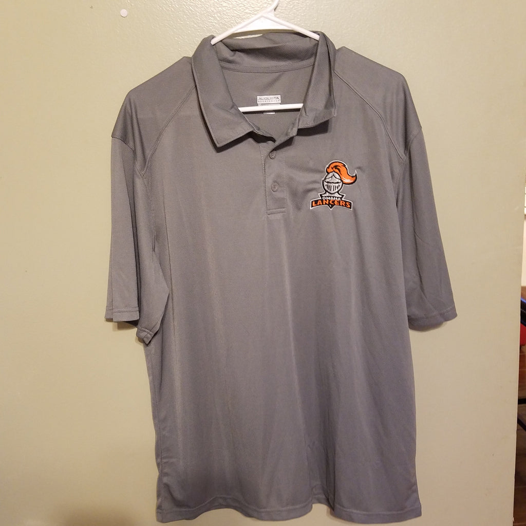 OMAHA LANCERS USHL HOCKEY POLO SHIRT SIZE LARGE ADULT