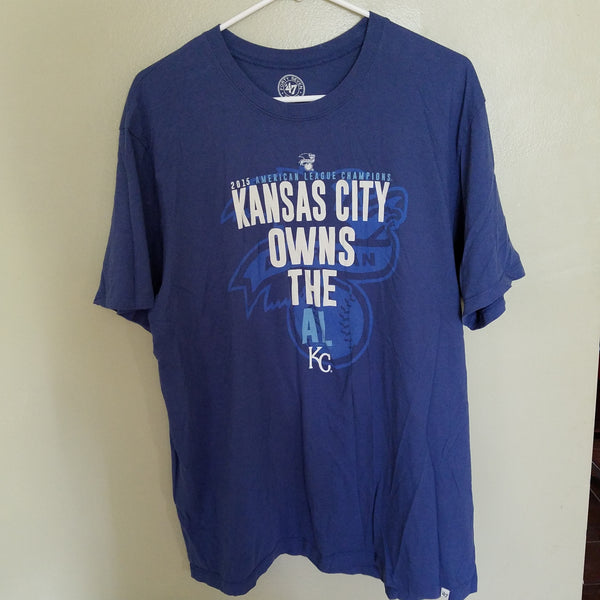 KANSAS CITY ROYALS WE OWN THE AL SHIRT SIZE XL ADULT