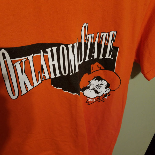 OKLAHOMA STATE COWBOYS PISTOL PETE T SHIRT SIZE SMALL ADULT