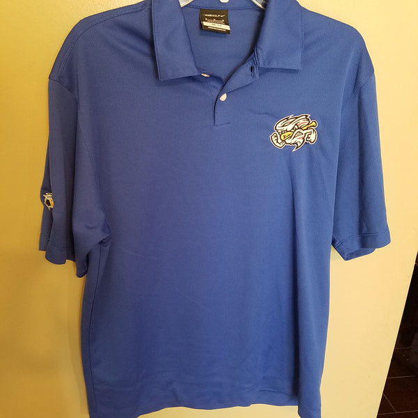 OMAHA STORM CHASERS NIKEGOLF POLO SHIRT SIZE MEDIUM ADULT DRI FIT