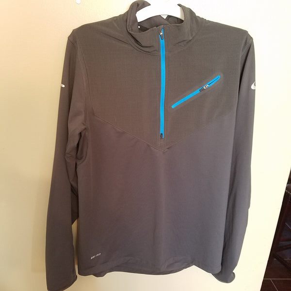 NIKE RUNNING LIGHTWEIGHT 1/2 ZIP JACKET TOP SIZE MEDIUM  ADULT