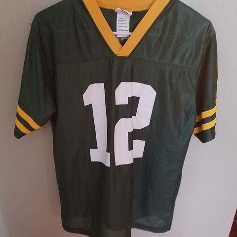 GREEN BAY PACKERS AARON RODGERS REEBOK FOOTBALL JERSEY SIZE L 14-16  YOUTH