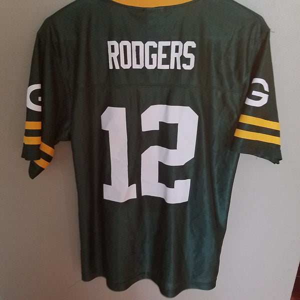 GREEN BAY PACKERS AARON RODGERS REEBOK FOOTBALL JERSEY SIZE L 14-16  YOUTH