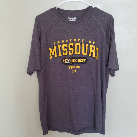 MISSOURI TIGERS UNDER ARMOUR LOOSE SHIRT SIZE LARGE ADULT