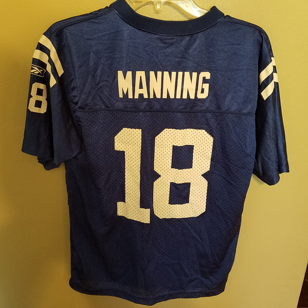 INDIANAPOLIS COLTS PEYTON MANNING FOOTBALL JERSEY  SIZE L YOUTH #6