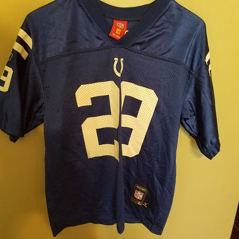 INDIANAPOLIS COLTS JOSEPH ADDAI FOOTBALL JERSEY  SIZE LARGE #29 YOUTH