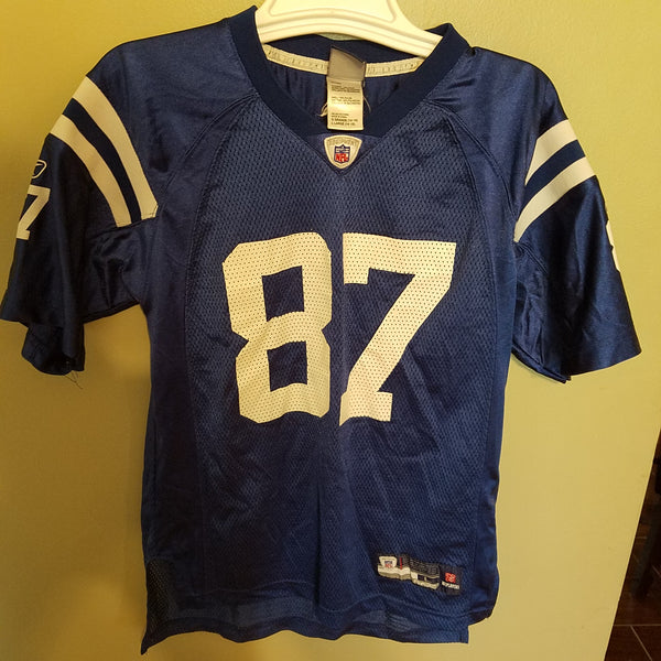 INDIANAPOLIS COLTS REGGIE WAYNE FOOTBALL JERSEY  SIZE LARGE #87 YOUTH REEBOK