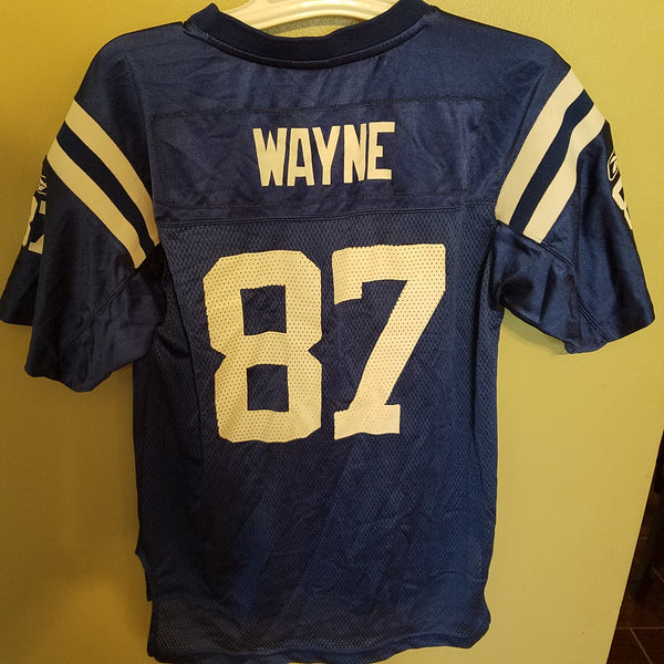 INDIANAPOLIS COLTS REGGIE WAYNE FOOTBALL JERSEY  SIZE LARGE #87 YOUTH REEBOK