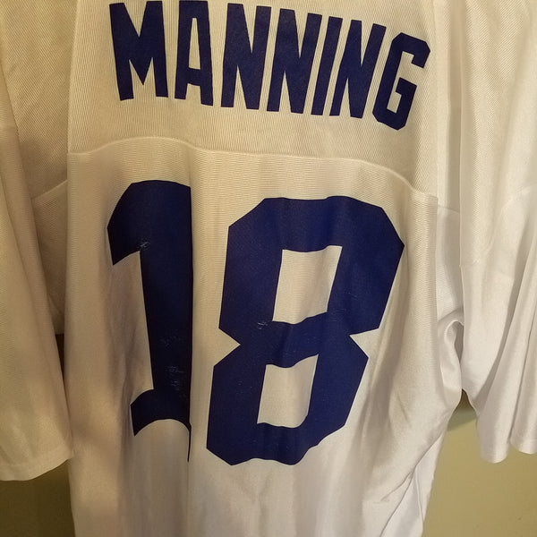 INDIANAPOLIS COLTS PEYTON MANNING FOOTBALL JERSEY SIZE XL ADULT WHITE